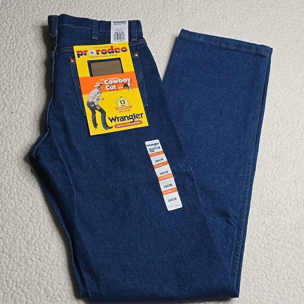 1421 NWT Wrangler Cowboy Cut Original Fit Jean Size 29x36